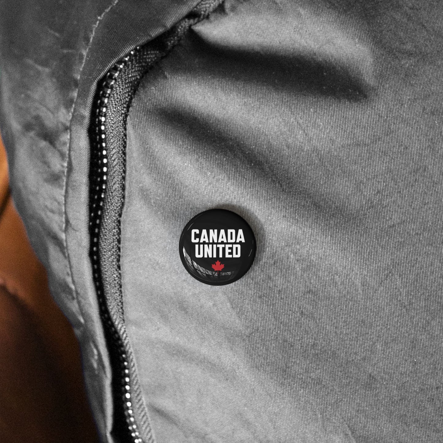 The "Canada United" Black Round Pins – Small but Mighty