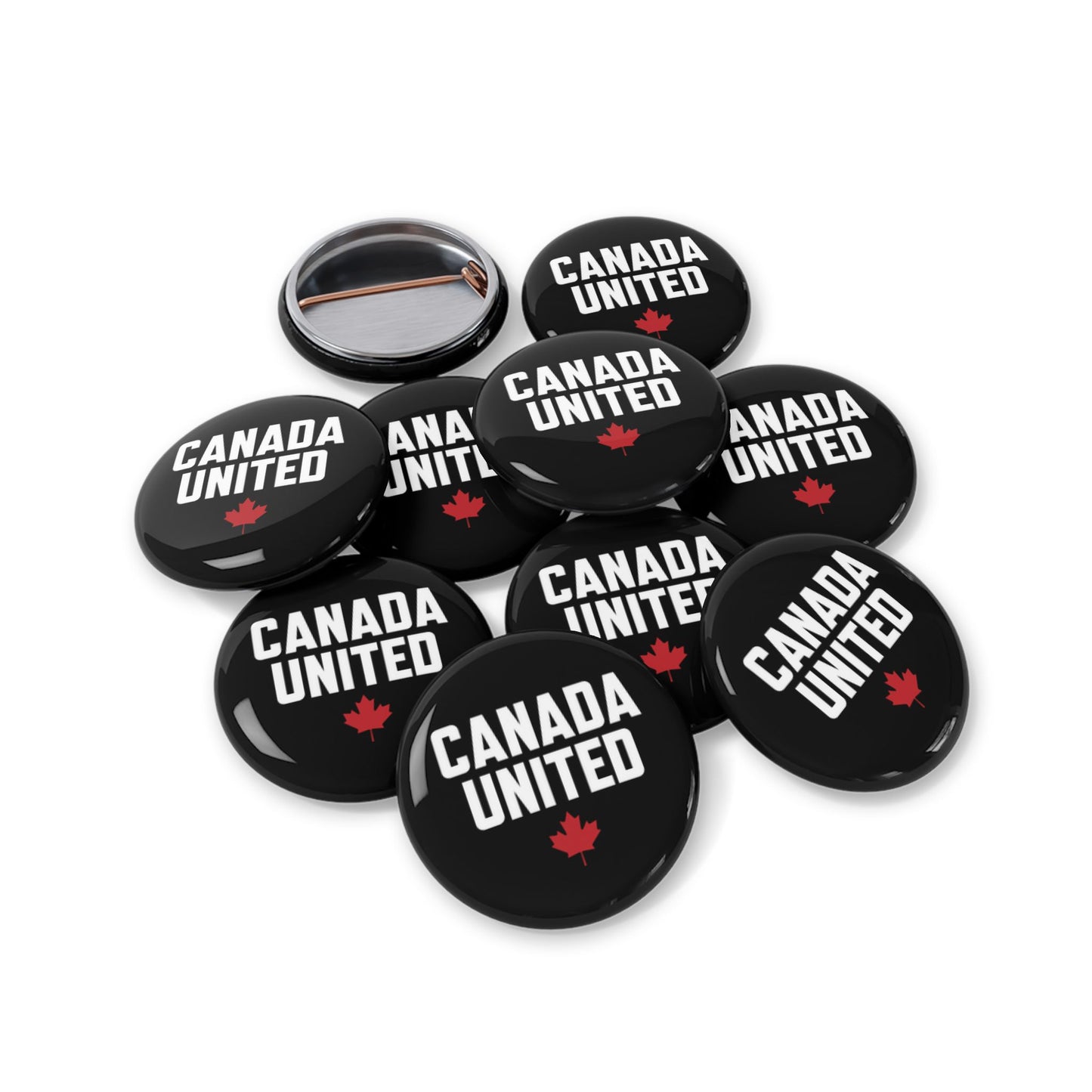 The "Canada United" Black Round Pins – Small but Mighty