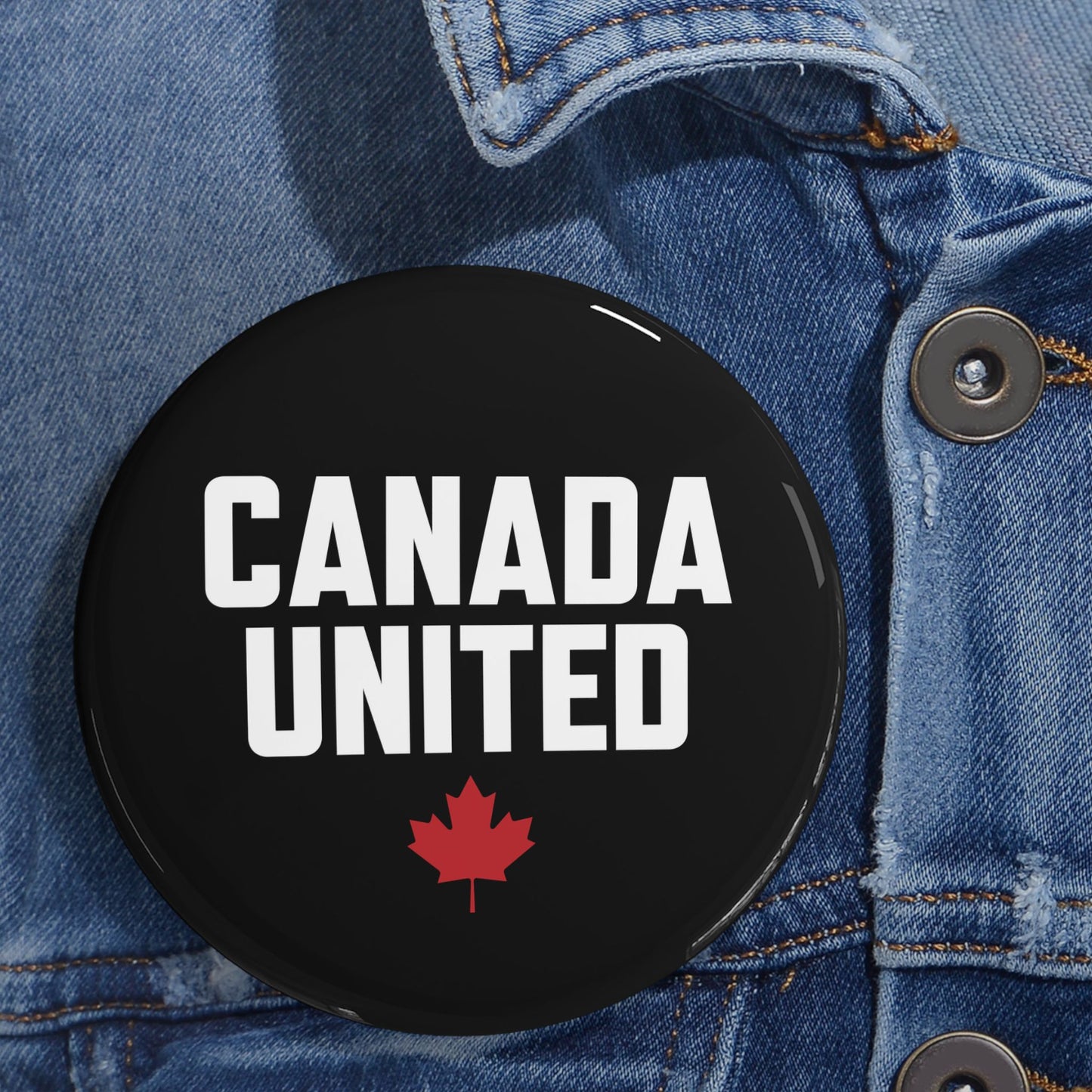 The "Canada United" Black Round Pins – Small but Mighty