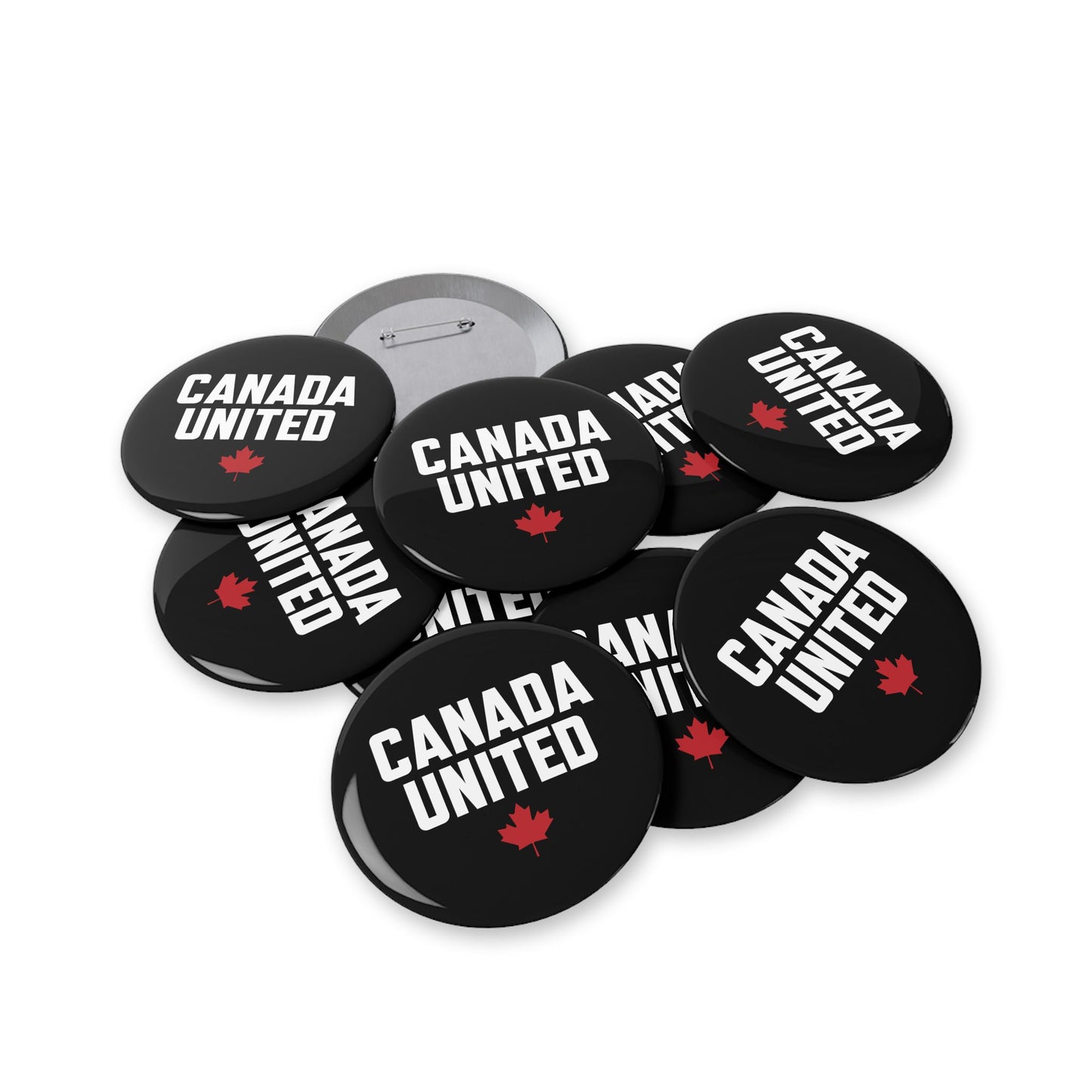 The "Canada United" Black Round Pins – Small but Mighty