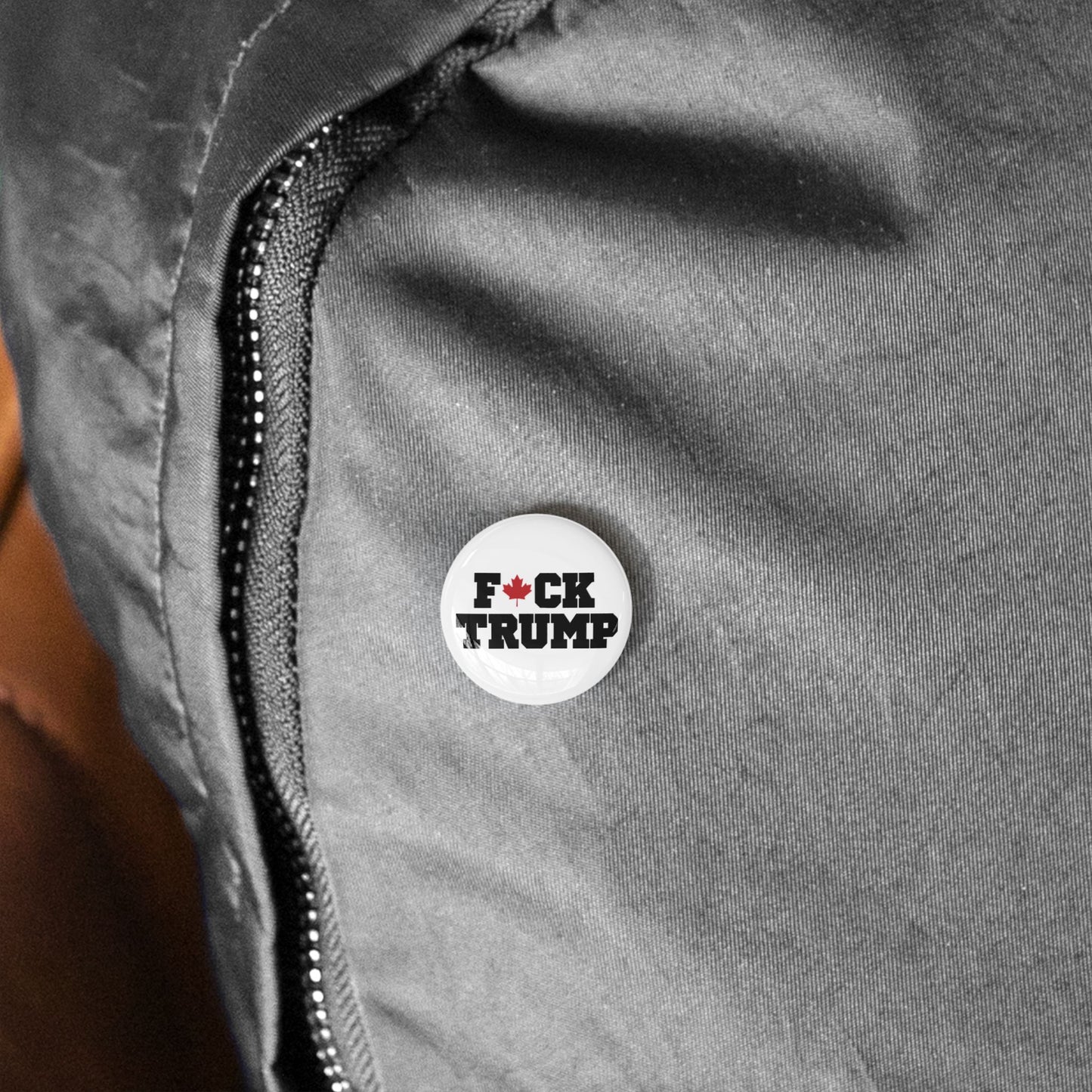 The "Fuck Trump" White Pin – Small, Loud, and Unapologetic