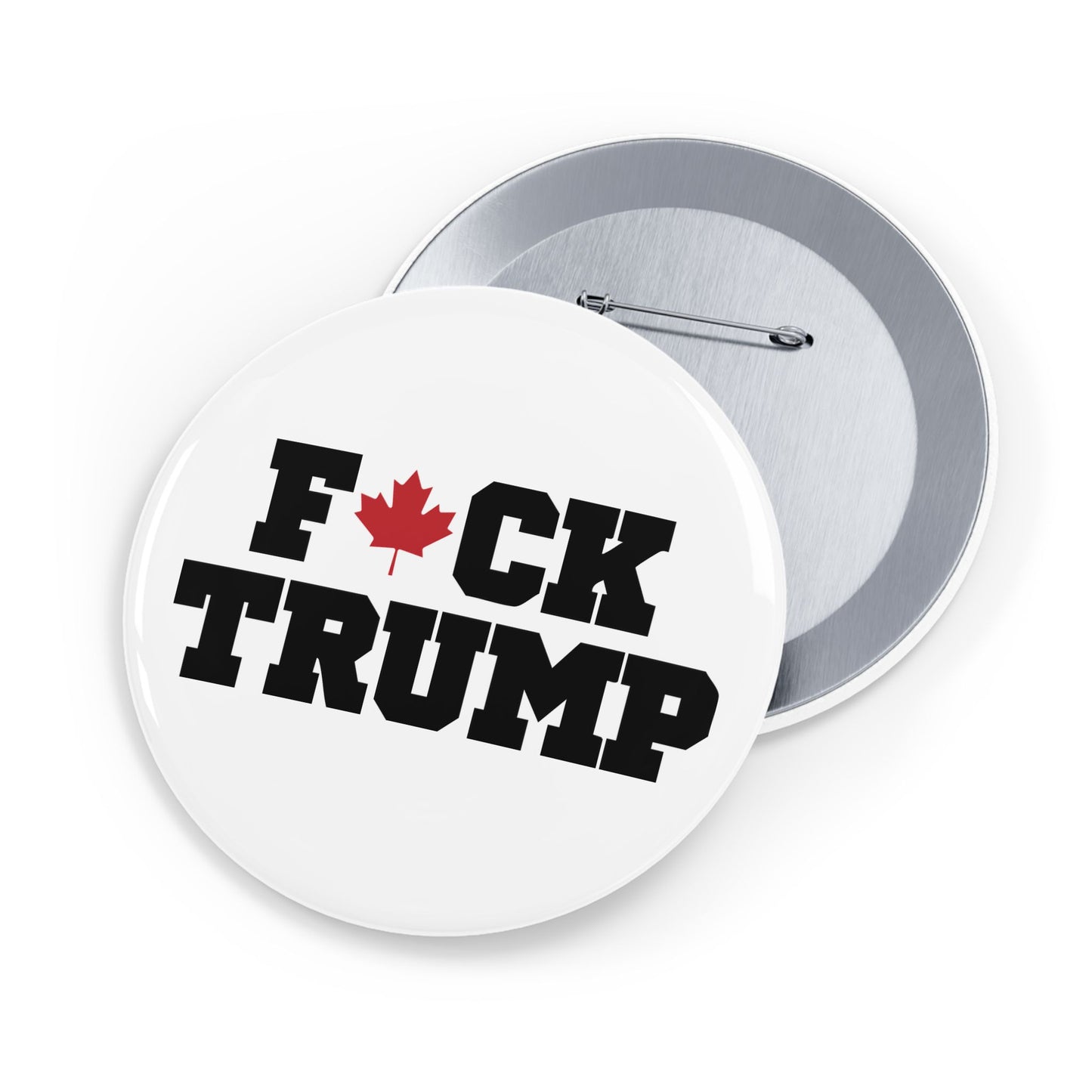 The "Fuck Trump" White Pin – Small, Loud, and Unapologetic