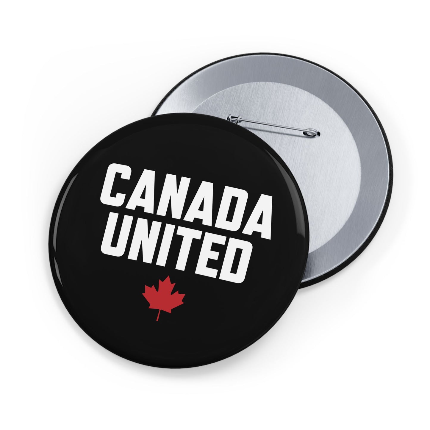 The "Canada United" Black Round Pins – Small but Mighty