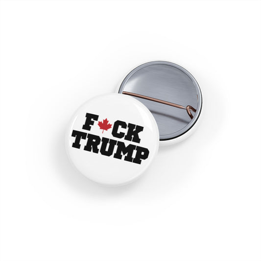 The "Fuck Trump" White Pin – Small, Loud, and Unapologetic