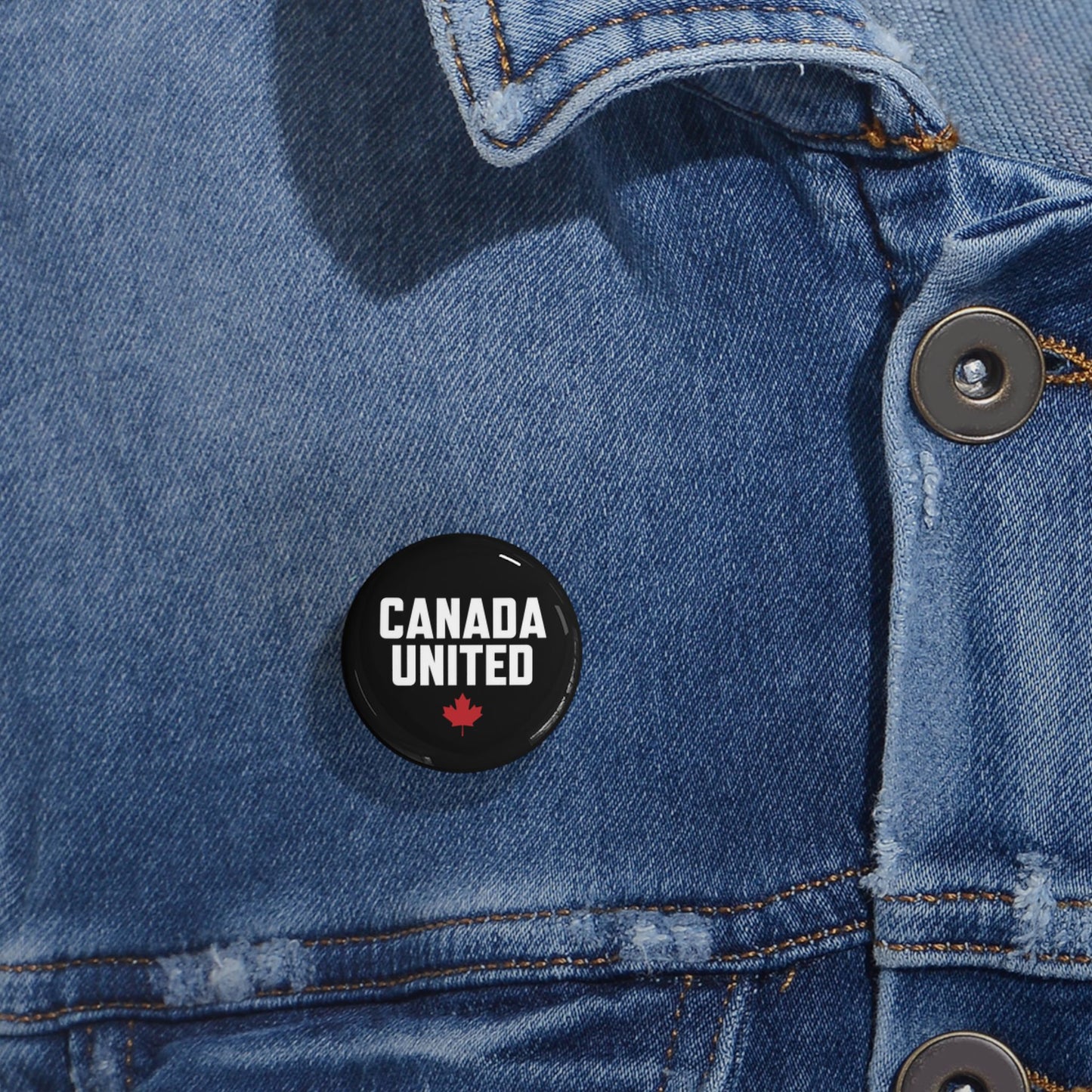 The "Canada United" Black Round Pins – Small but Mighty