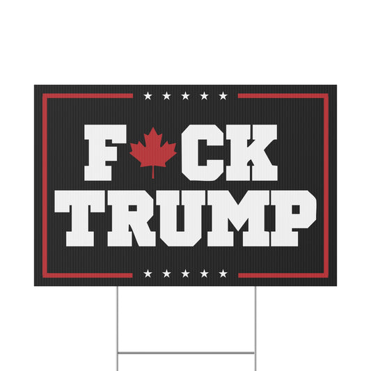 The "Fuck Trump" Yard Sign – Plant Your Opinion Loud and Proud